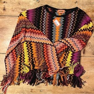 MISSONI poncho NWT great colors